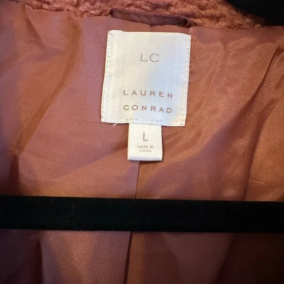 LC Lauren Conrad Teddy Jacket - Mauve - Picture 3 of 5